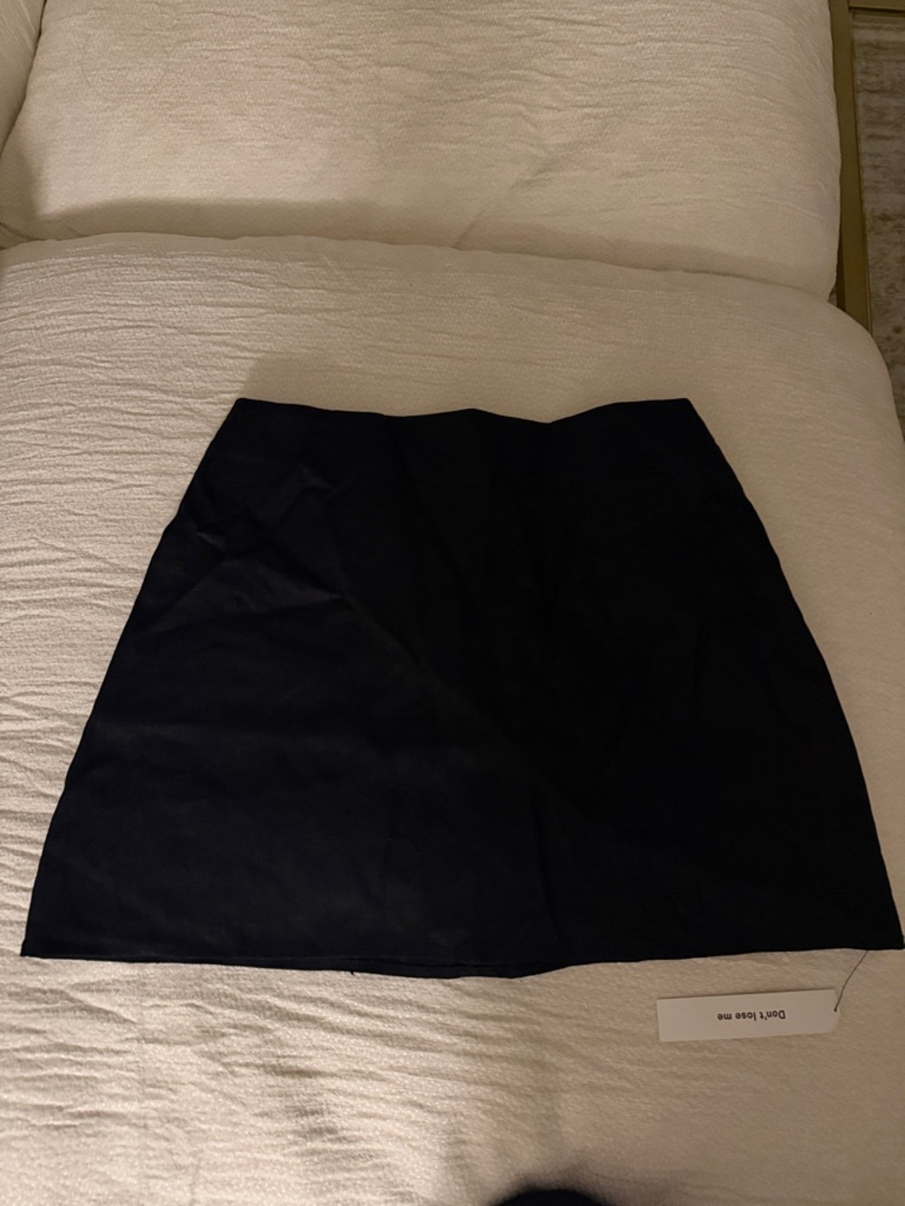 Reformation Black Linen Mini Skirt NEW WITH TAGS